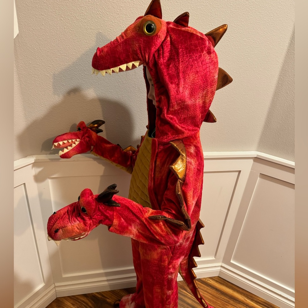 Red Dragon Halloween Costume Kids Size Small (6-8)